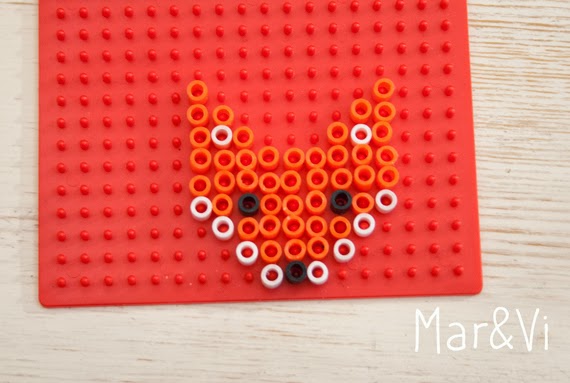 cómo hacer un zorro de Hama Beads