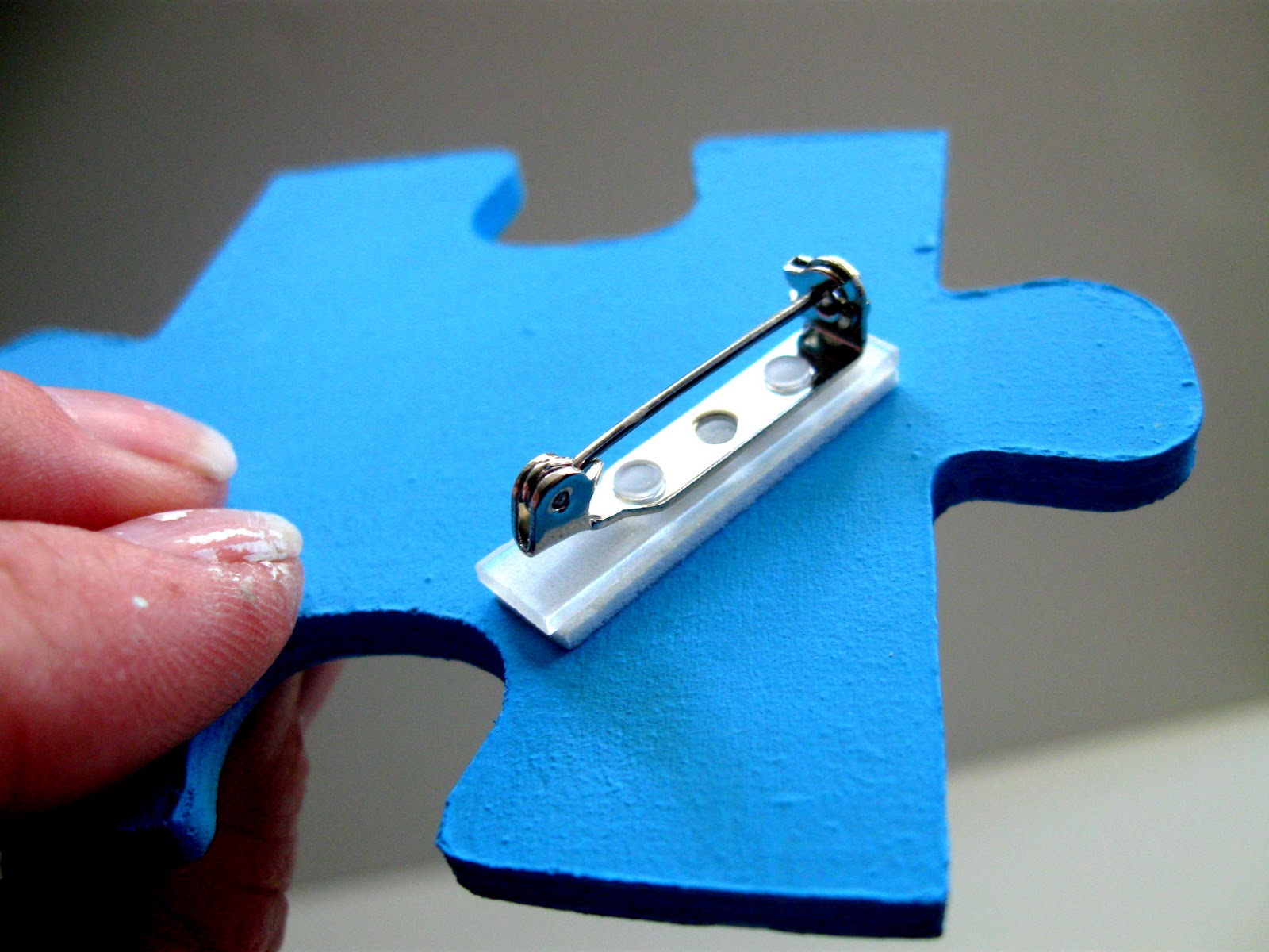 PEARLE Upcycle Puzzle Piece pins. Wearable Art ♥