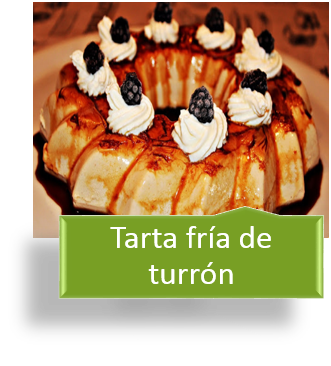 TARTA FRÍA DE TURRÓN