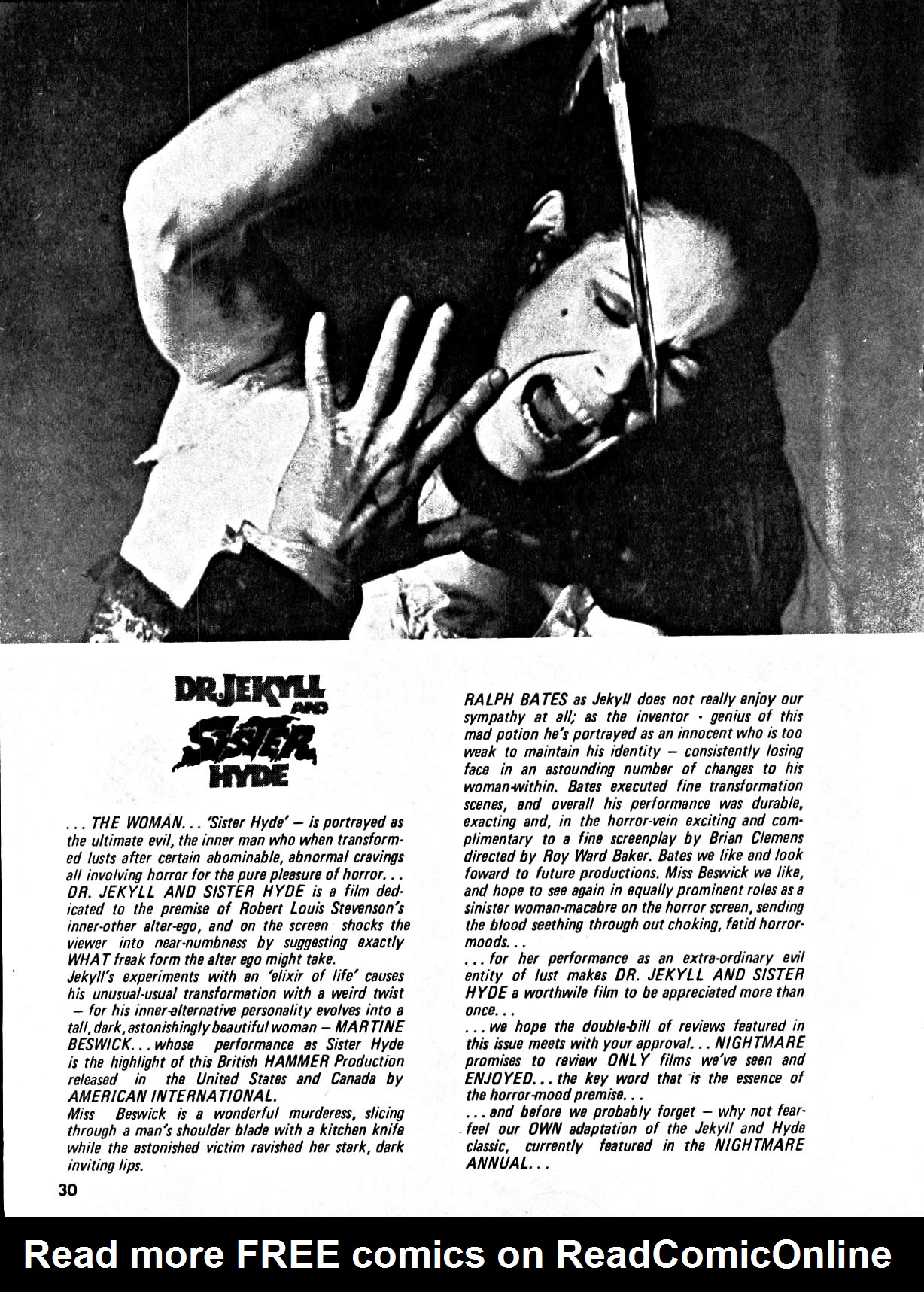Read online Nightmare (1970) comic -  Issue #9 - 30