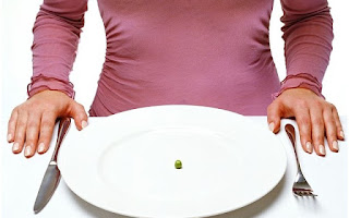 Conoce el ayuno Plato con poca comida