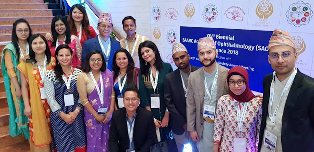 In this photo there are Dr Shyam vyas,Dr Koushal Pokhrel, Rabindra  Thakuri, Ajam Md, Cebenta shrestha, Bikram shrestha, Hom Gurung and other eye doctors from Nepal