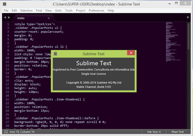 Sublime Text 3 (Build 3126) + Crack - Multyloyder