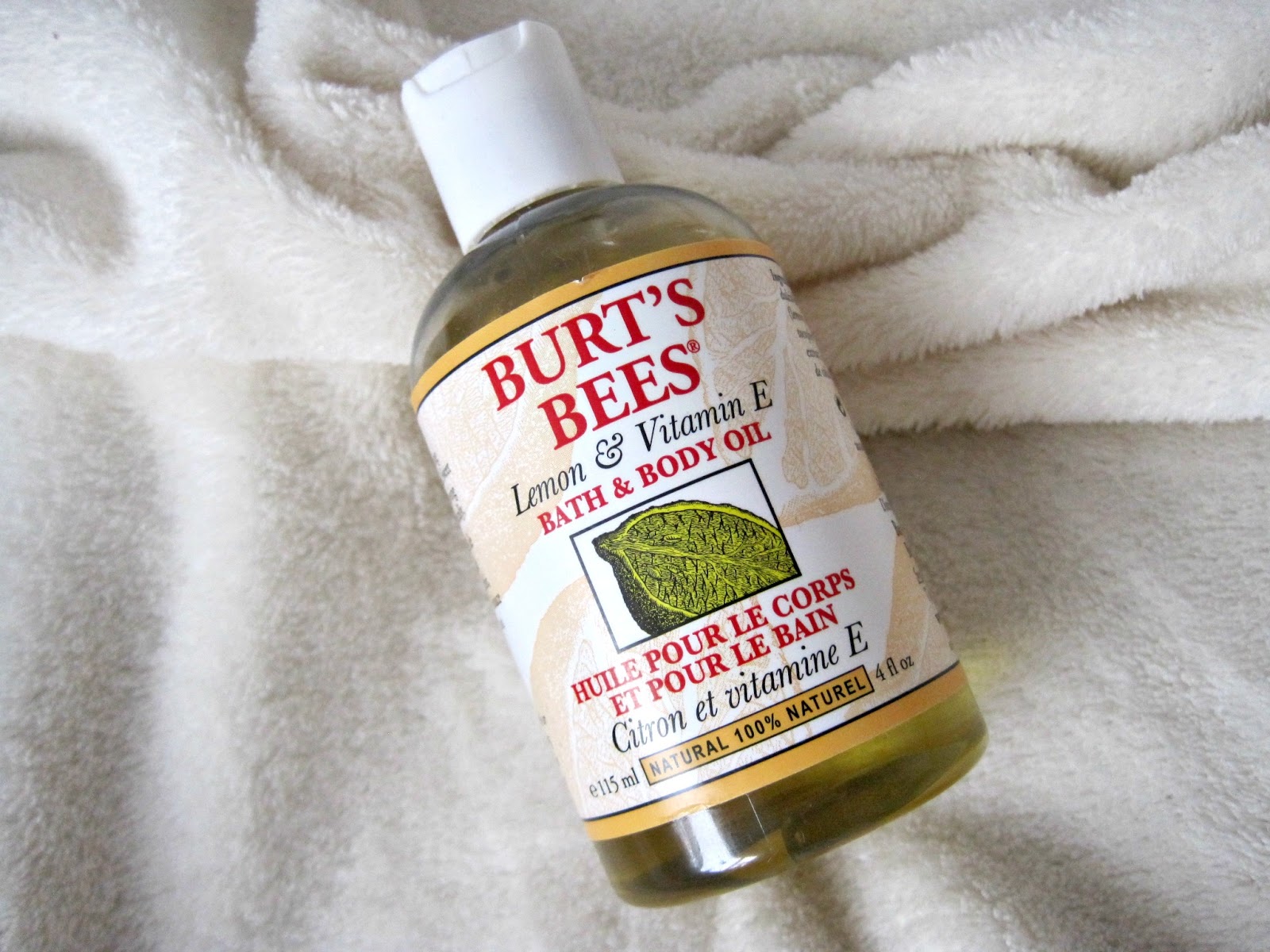 The Treasure Chest Burt's Bees Lemon & Vitamin E Body Oil