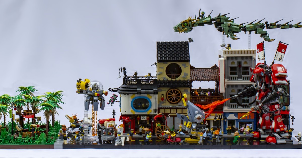 AnJ's Brick Blog: Lego Moc: Attack on Ninjago City