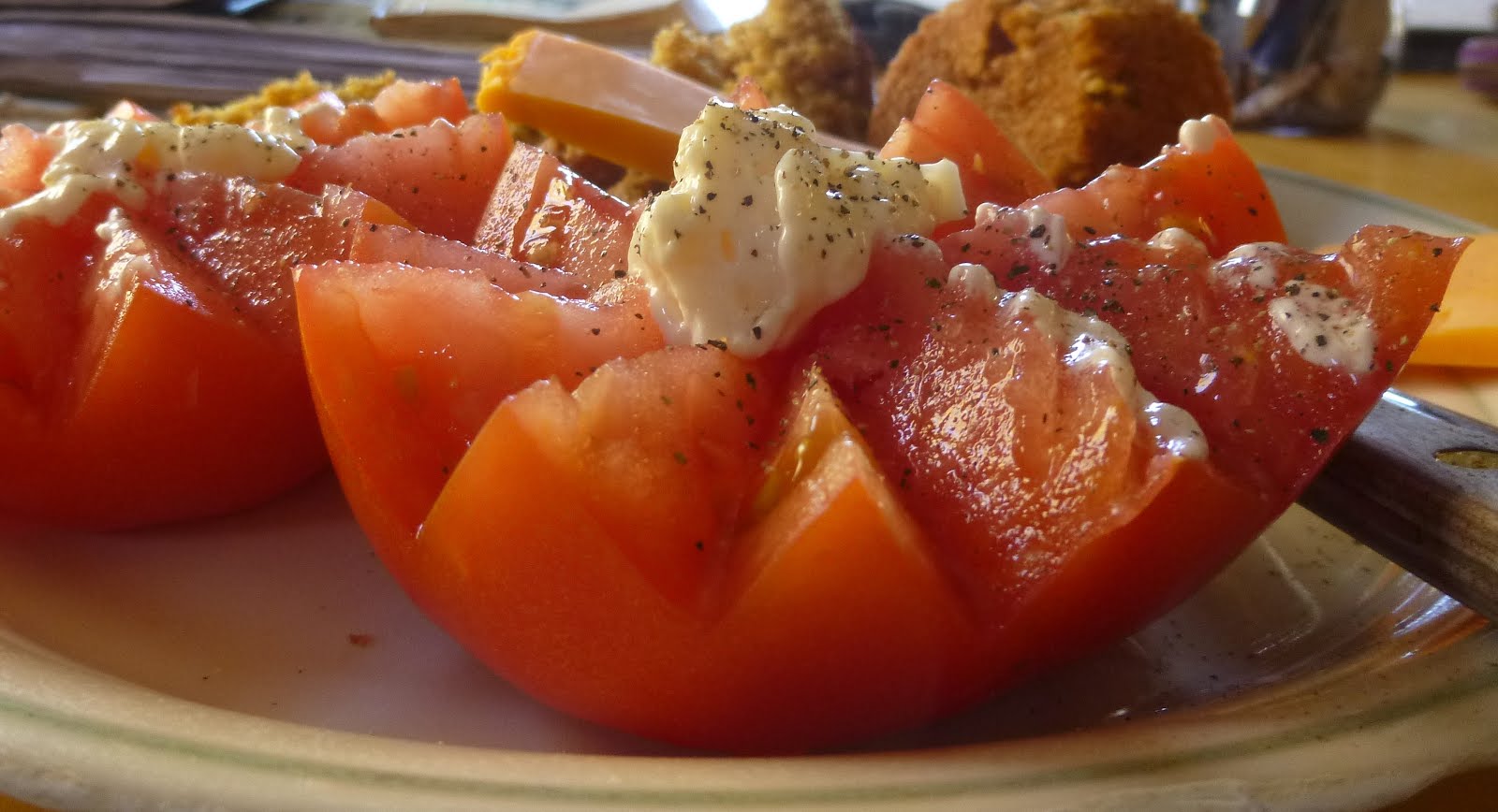 Tomatoes served the way my mom liked them
