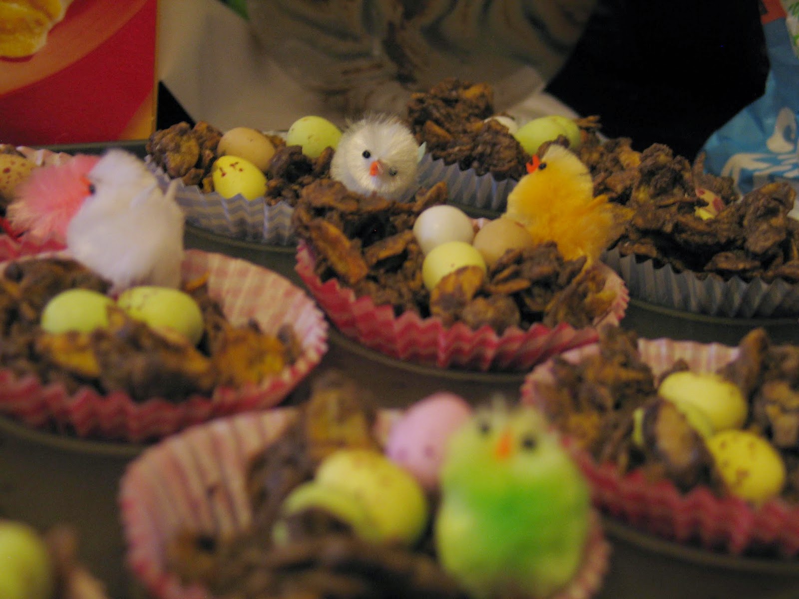 Inkspots and grassstains Chocolate corn flake nests and a couple of