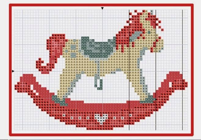 Kit Punto Croce Casa Cenina Kit Punto Croce Cavallo AxiangziK - 40x50cm, Tessuto 11CT, Con Filo E Ago, Per Adulti Kit Ricamo Punto Croce Prestampato