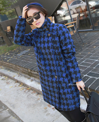 houndstooth coat miamasvin neck