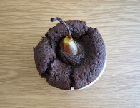 pear and chocolate puddings