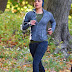 Model Priyanka Chopra Jogging Stills In Blue Dress