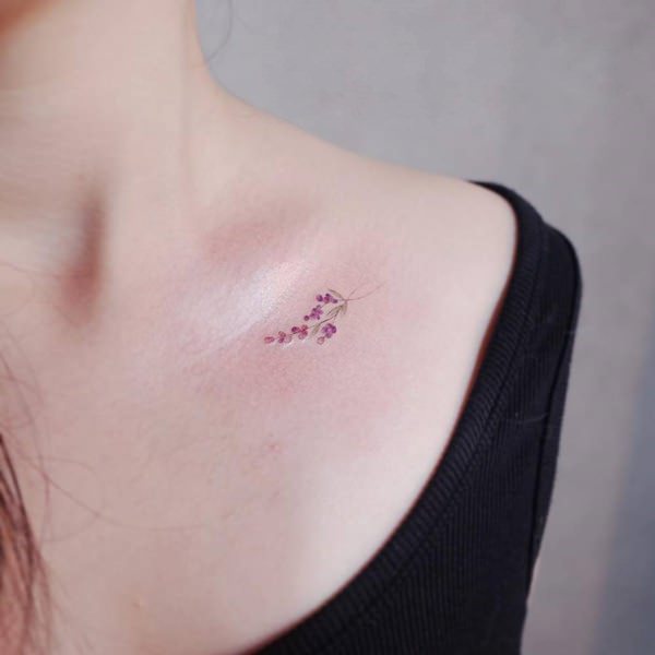 Tatuagens femininas na clavícula Tatuagens femininas na clavícula