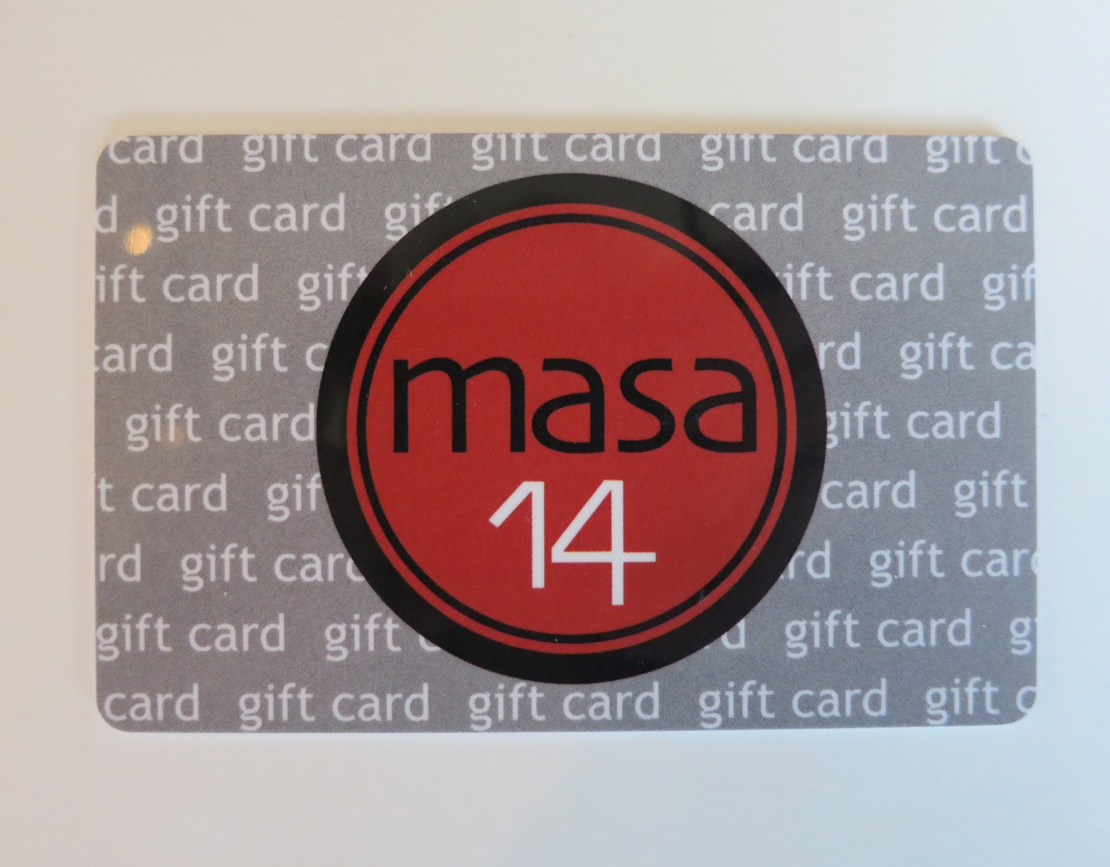 The Veracious Vegan: Masa 14 Gift Card Winner!