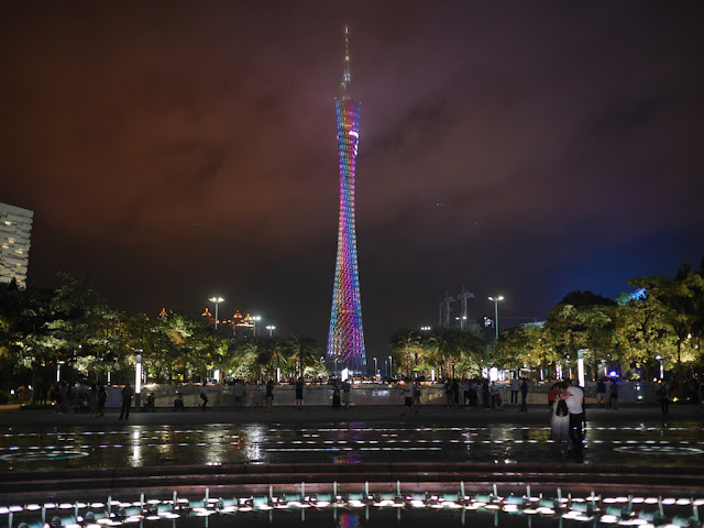 Canton Tower in Guangzhou at night