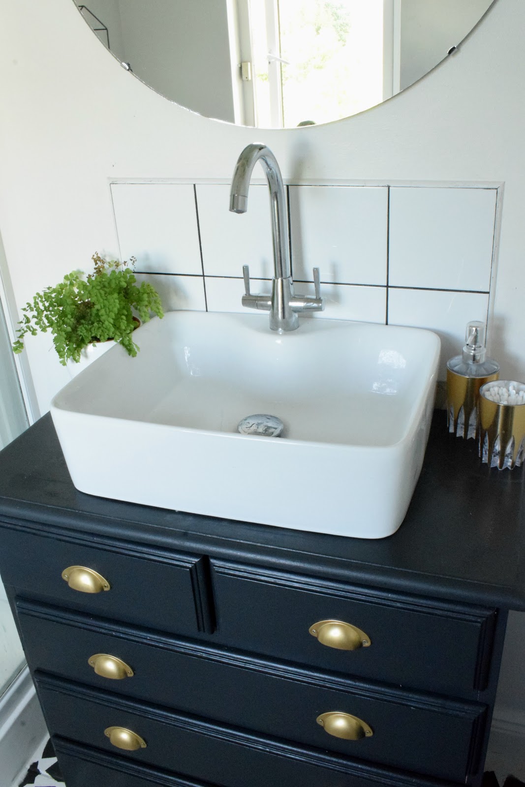 Turning An Old Dresser Into A Bathroom Vanity Make Do And Diy