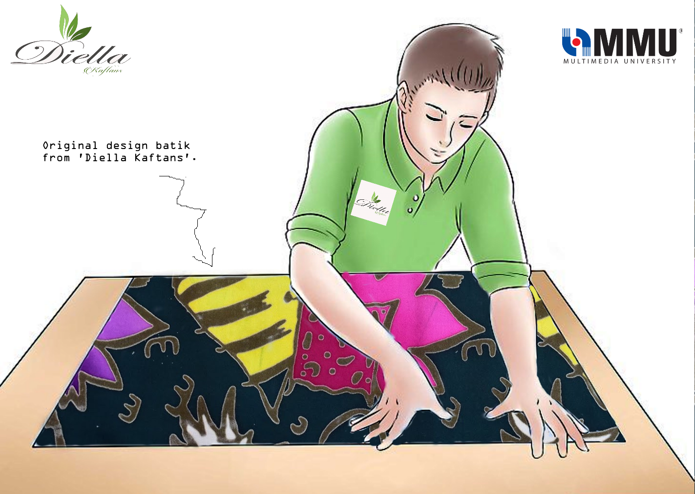 the proses of canting batik from diella kaftans