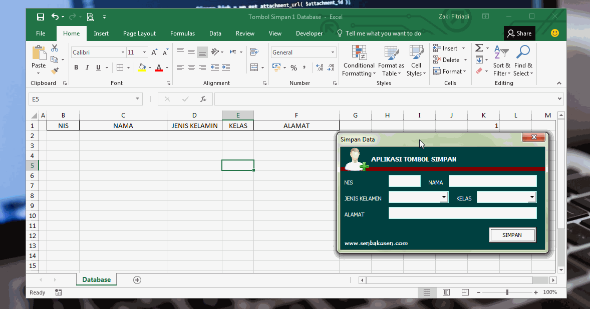 Cara Membuat Tombol Simpan Di Userform Vba Excel