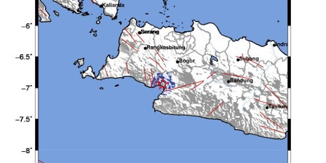 Jelang tengah malam, Kabupaten Bogor diguncang gempa