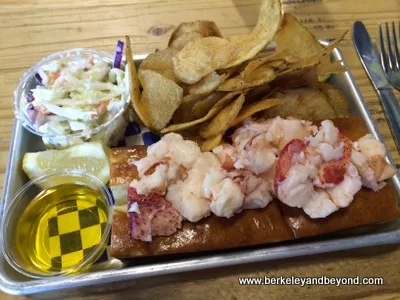 lobster roll at New England Lobster Market & Eatery in Burlingame, California