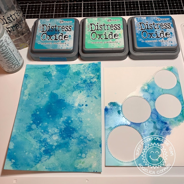 Sunny Studio Stamps: Summer Cards using Best Fishes & Fabulous Flamingos Stamps by Angelica Conrad and Mendi Yoshikawa