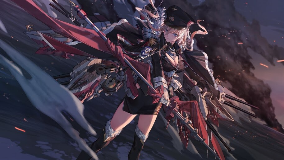 Azur Lane, Bismarck, Anime Girl, 4K, #4.1729