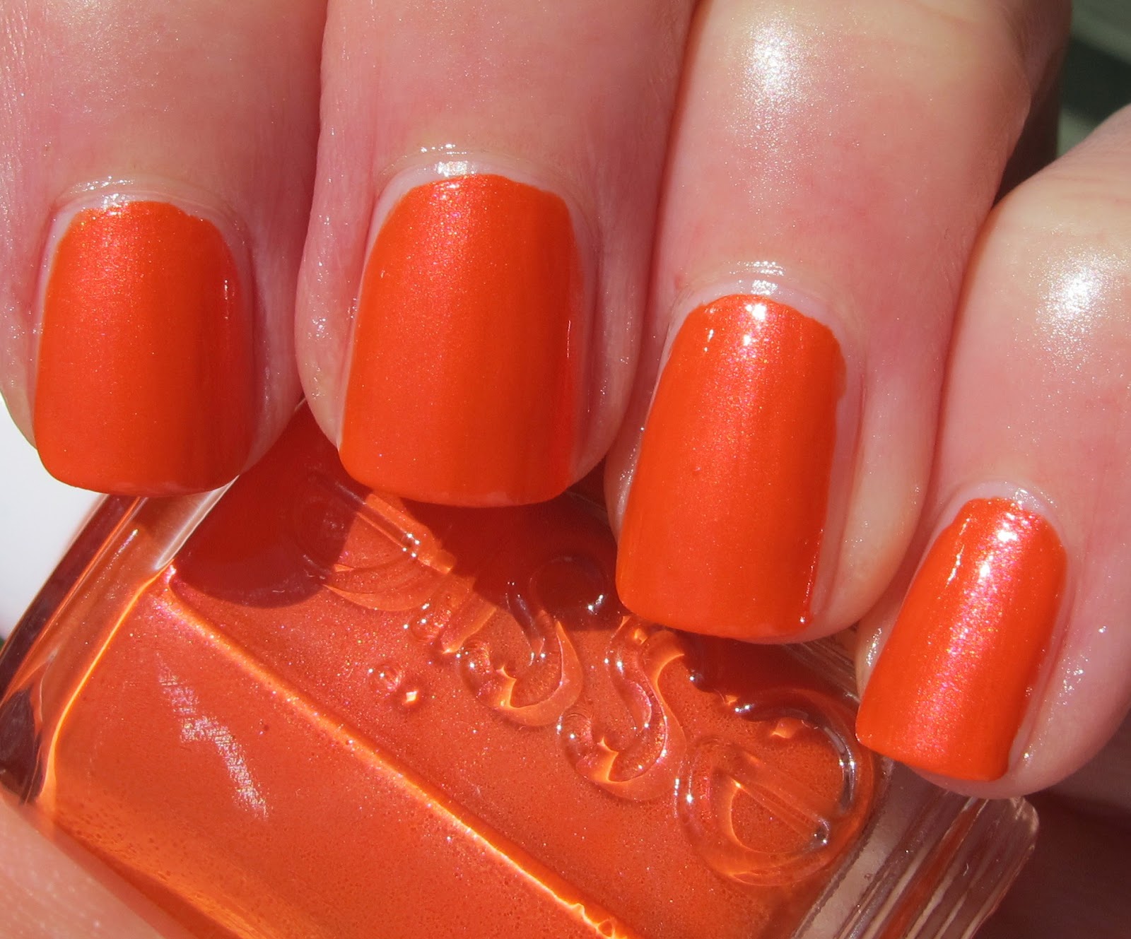 Tangerine Tease - Bright Orange Nail Polish - Essie