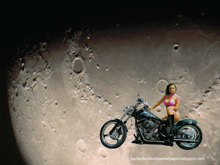 Harley Davidson Bikini Babes Wallpapers Big Bikes Beautiful Babes at Moon Light 