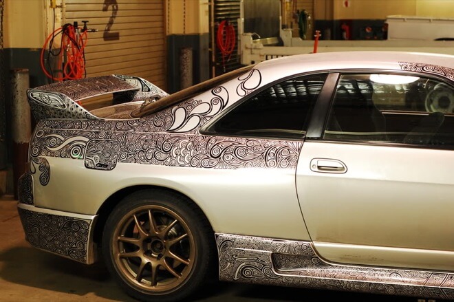 Creative Wife Transformed Her Husband's Car Into A Masterpiece