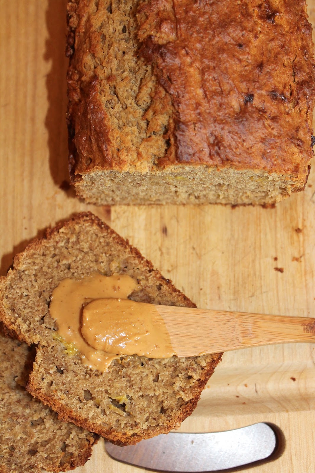 Savory Moments Peanut butter banana bread