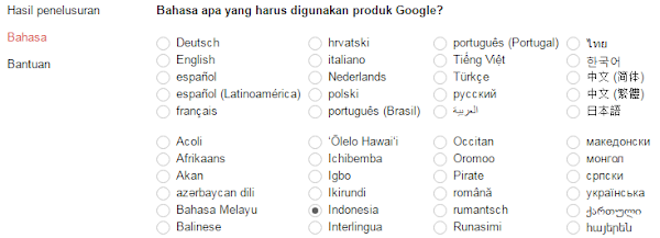 bahasa browser