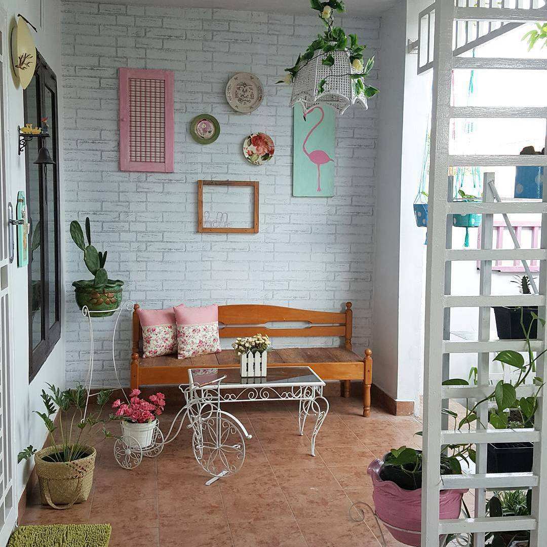 Contoh contoh Desain Teras  Rumah Terbaru Vintage Rumah Shabby