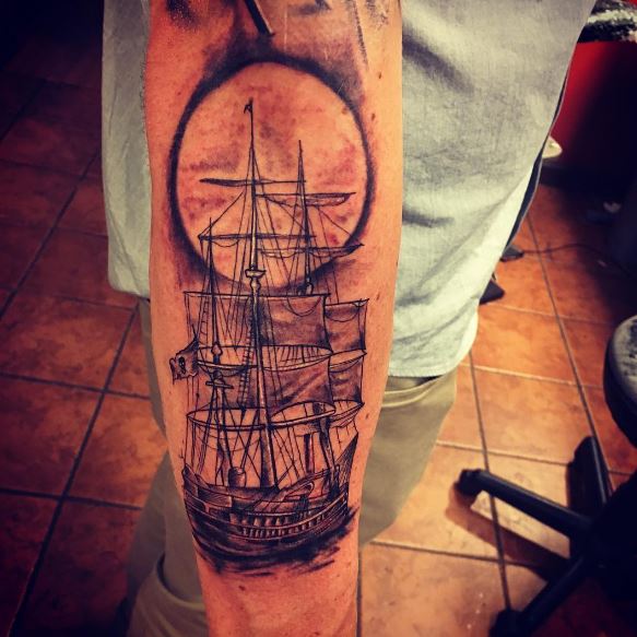 50 Sail Ship Tattoos Designs Amp Ideas 2019 Page 2 Of 5