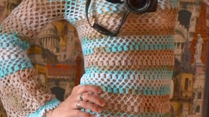 Vestido vintage al crochet