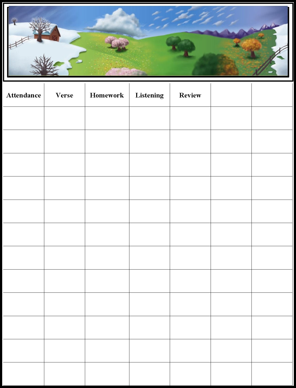 Harvest Blessing In My Treasure Box Attendance Charts Fall And All sunday-school-lesson-june-16-2024-kjv-maud-steffi