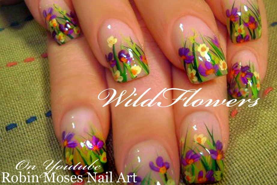 Wildflower Nail Art Ideas - wide 10