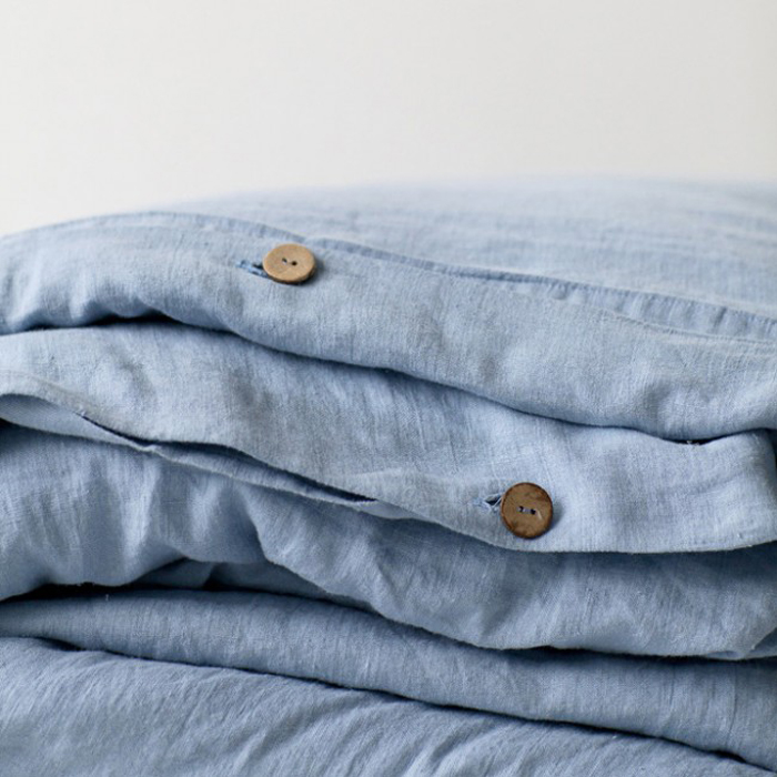 stonewashed linen bedding sky blue at Rafa-kids stonewashed linen bedding sky blue at Rafa-kids