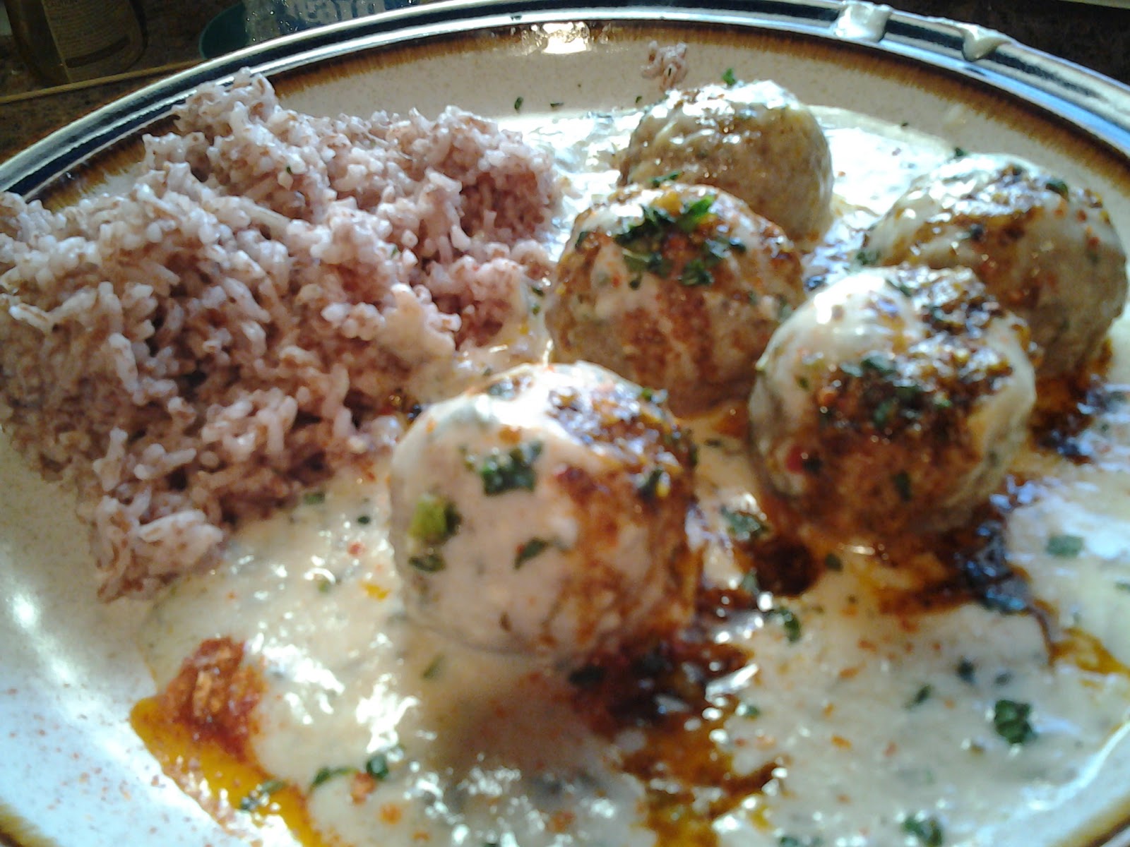 Be Vegantastic! Vegan Meatballs in Warm Yogurt Sauce with a Spiced