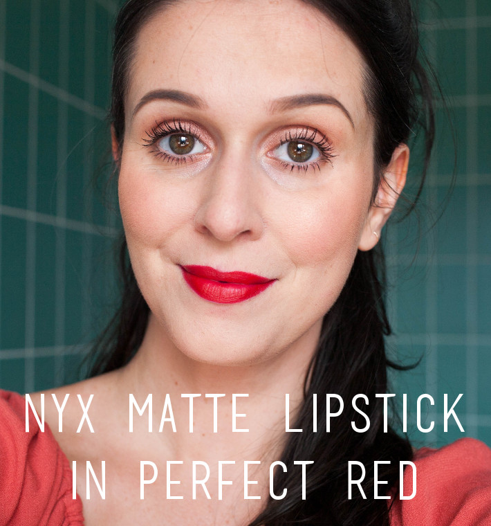 NYX Matte lipstick Perfect Red review
