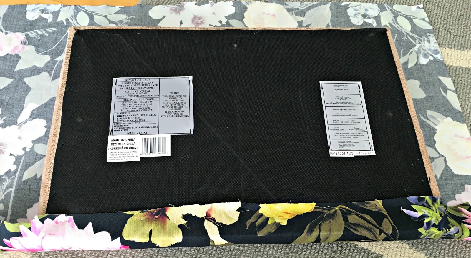 Restyle it Wright How to recover a bench Before & After