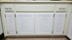 cabinets shaker kitchen progression strips primer hardware paint added