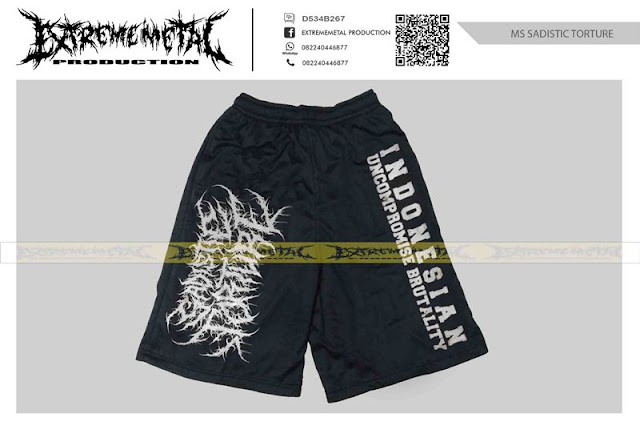 MEN'S SHORTS SADISTIC TORTURE - Indonesian Uncompromise Brutality ( White )