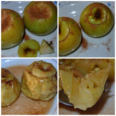 Manzanas Asadas en el Microondas