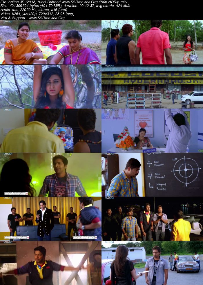 Action 3D (2018) Hindi Dubbed 480p HDRip