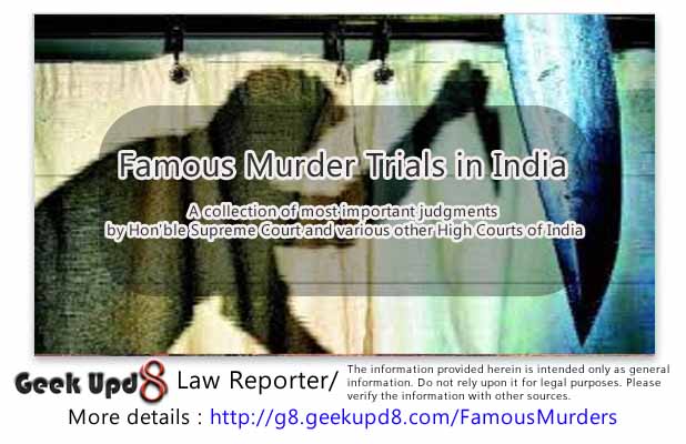 Famous Murders in India Stats for Murder Offences in