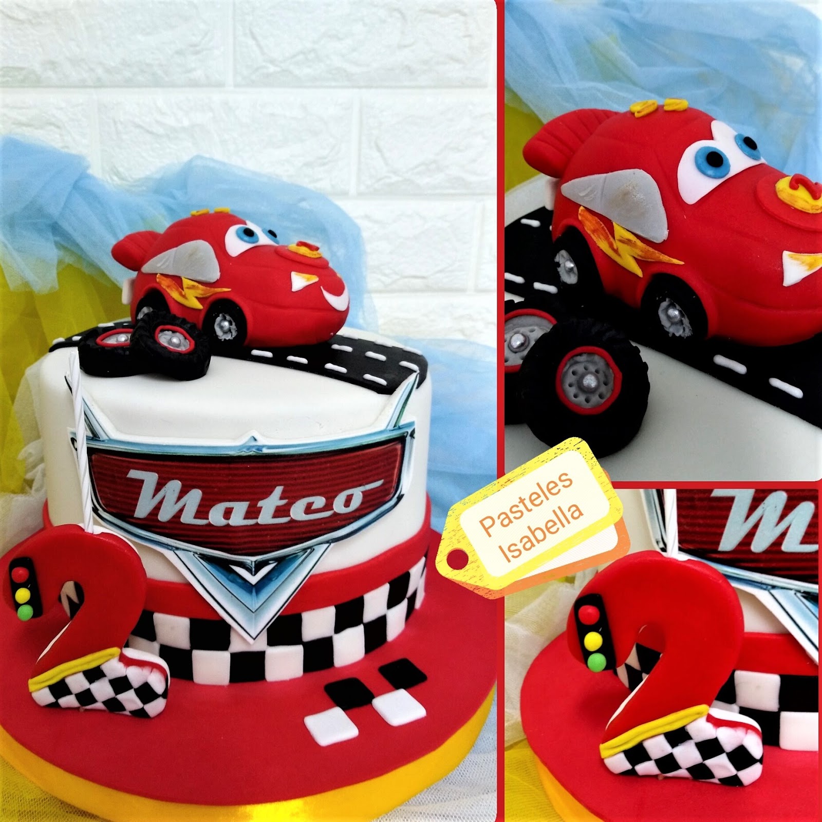 Pasteles Isabella TARTA DE CARS PARA MATEO.