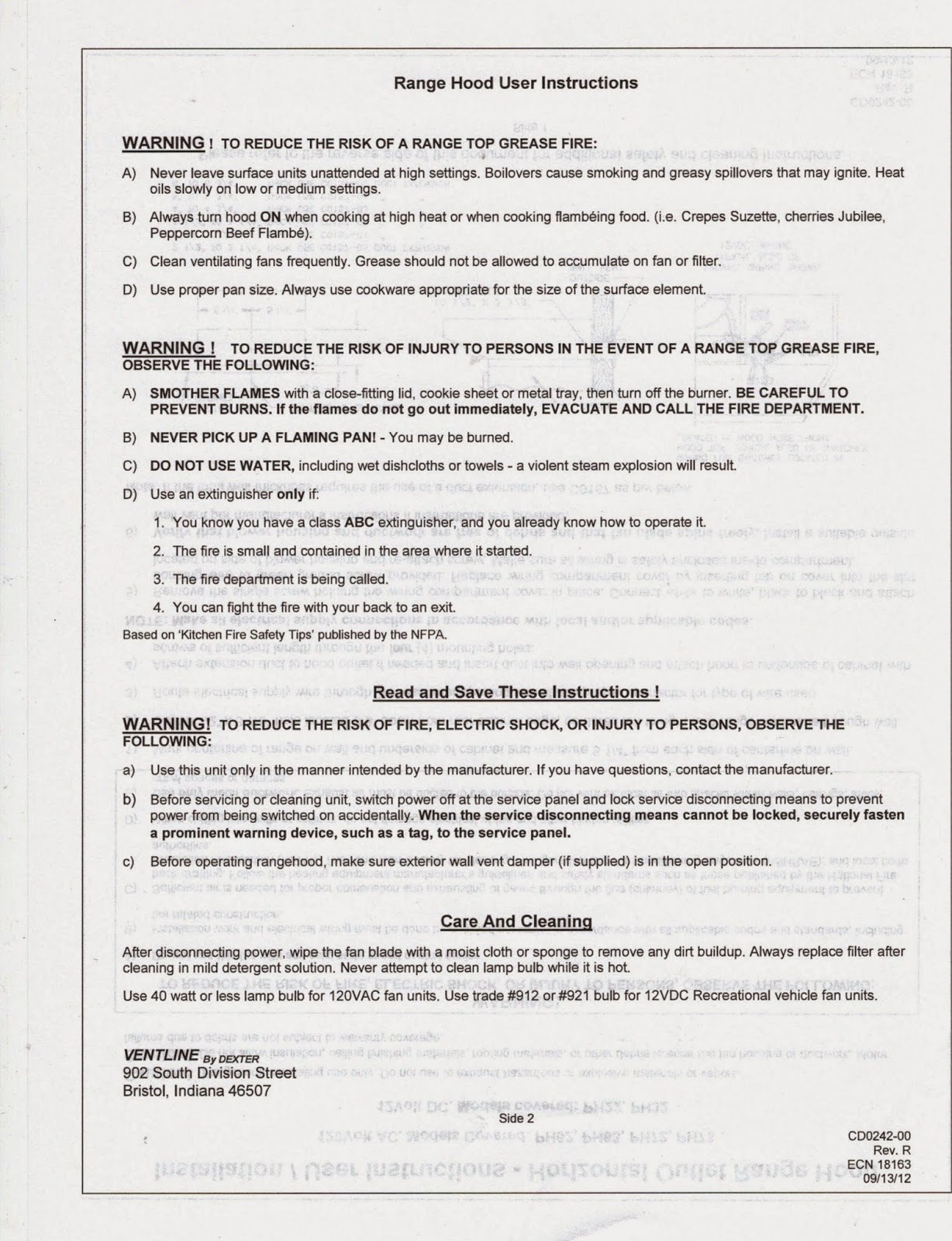 Class A Customs 20" Ventless Range Hoods by Ventline Installation