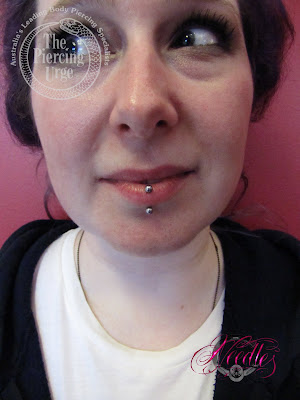 NINE BODY PIERCING BLOG: Vertical Labret