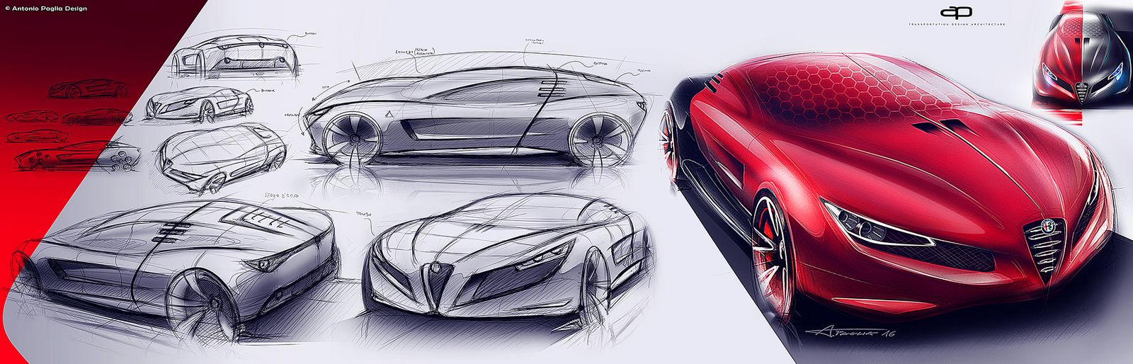 Alfa Romeo C18 Design Study Is A Futuristic 8c