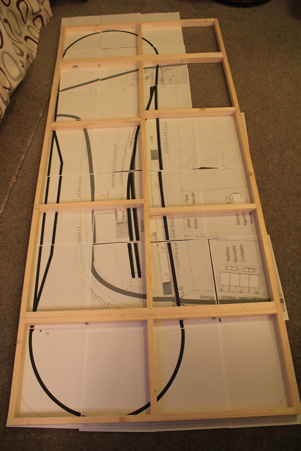 Basingstoke & Alton Light Model Railway N Gauge Starting on the baseboard
