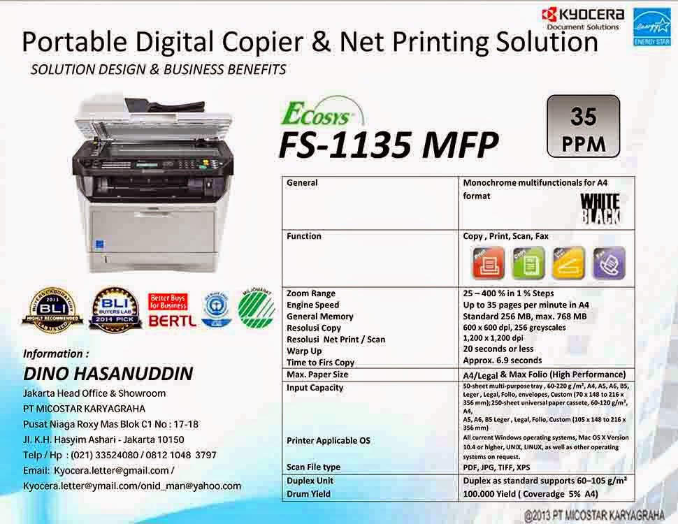 Kyocera Document Solutions: Fotocopy Portable Kyocera Multifunction